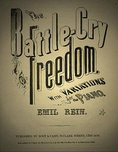 An example of the Civil War Sheet Music Collection